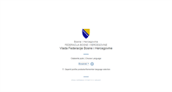 Desktop Screenshot of fbihvlada.gov.ba